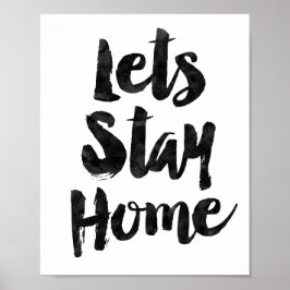 Stanna hemma poster