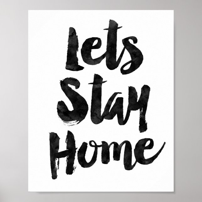 Stanna hemma poster (Framsidan)