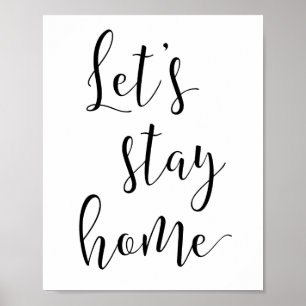 Stanna hemma poster