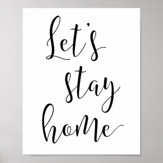 Stanna hemma poster
