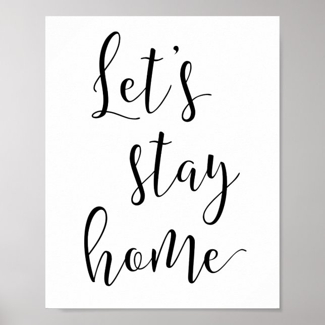 Stanna hemma poster (Framsidan)