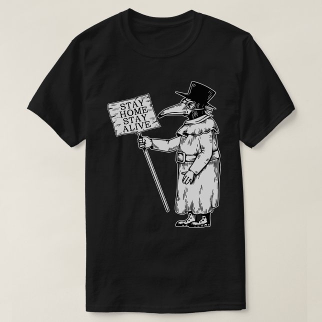 Stanna hemma Säkra Doktor T Shirt (Design framsida)