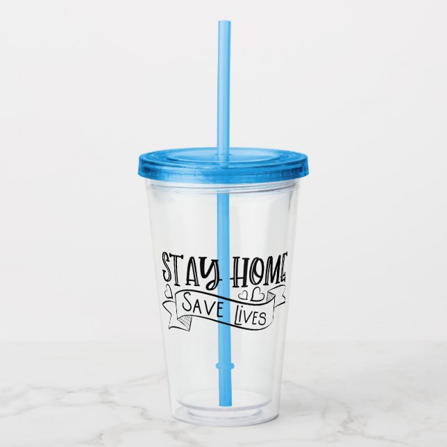Stanna hemma| Spara Take Away Mugg (Framsida)