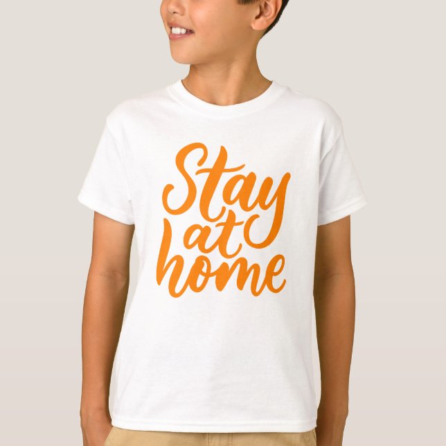 Stanna hemma t shirt (Framsida)