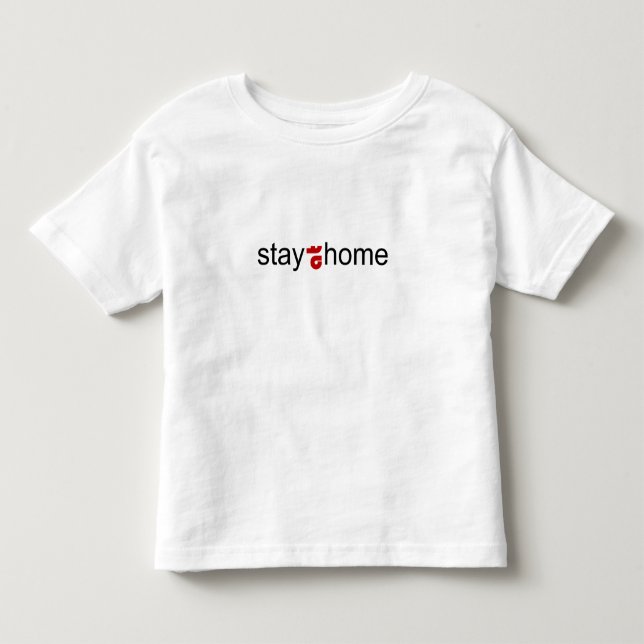 Stanna hemma t shirt (Framsida)