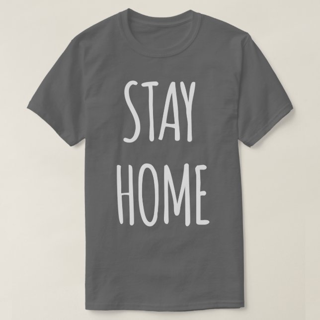 Stanna hemma t shirt (Design framsida)