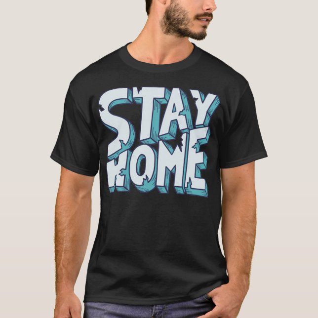 Stanna hemma t shirt (Framsida)