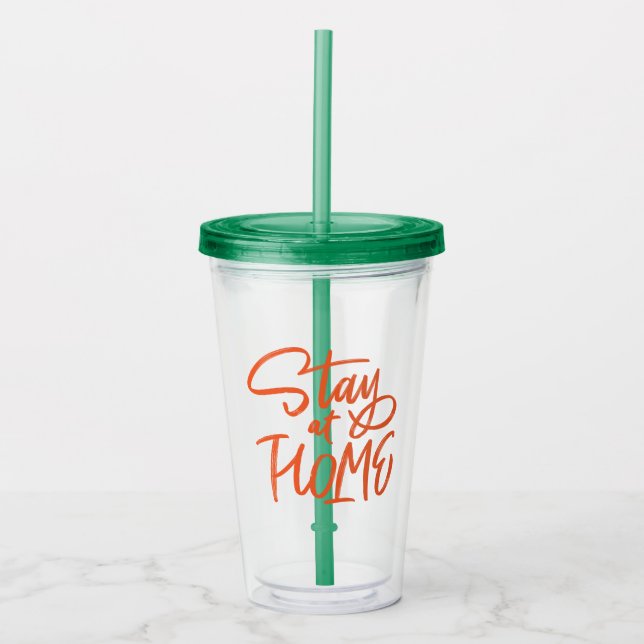 Stanna hemma take away mugg (Framsida)