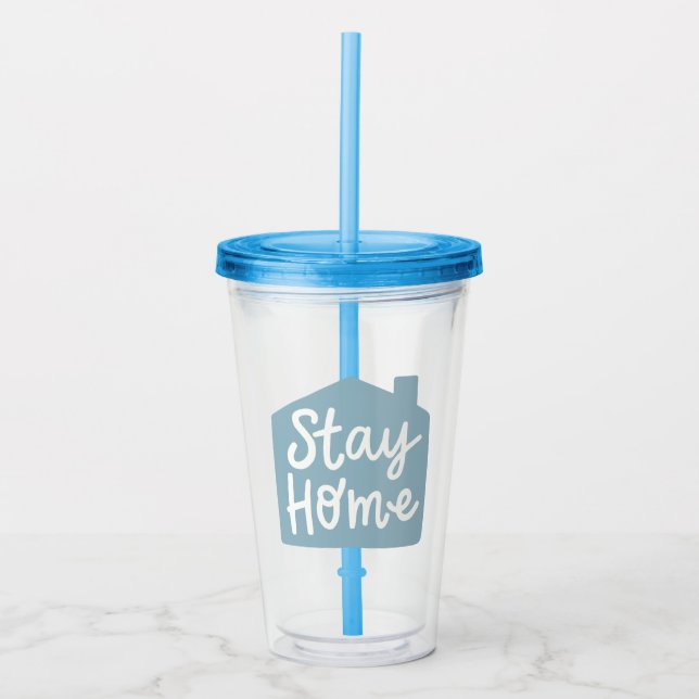 Stanna hemma take away mugg (Framsida)