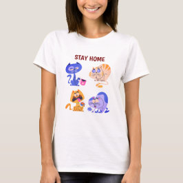 Stanna Hemmys Cozy Kattälskare Minimalist T-Shirt