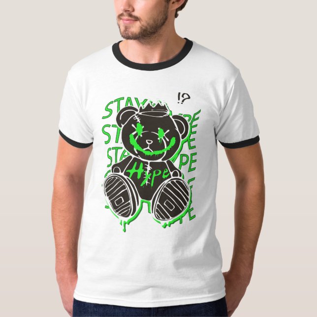 Stanna Hype - Behålla energilivet! T Shirt (Framsida)