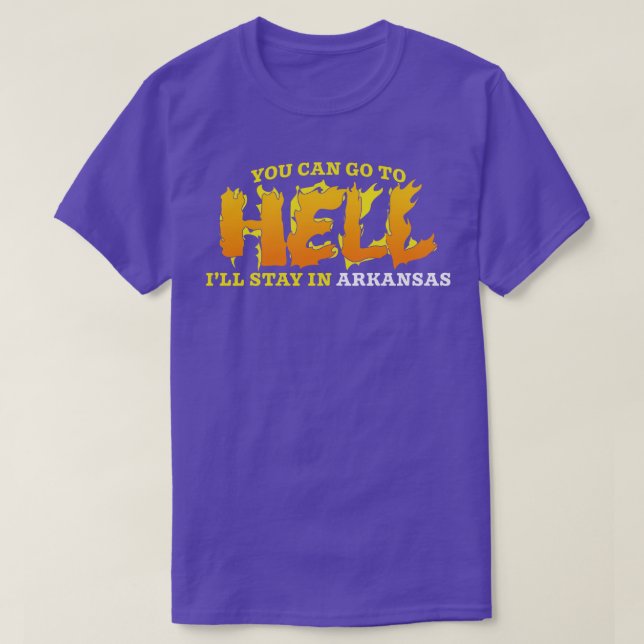 Stanna i Arkansas TShirt T Shirt (Design framsida)