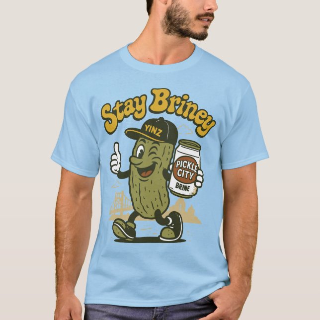 Stanna i Briney: Pickle City N'at T Shirt (Framsida)