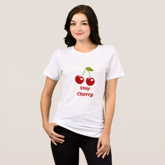 Stanna i Cherry! Cute Cherry Graphic T-Shirt for W