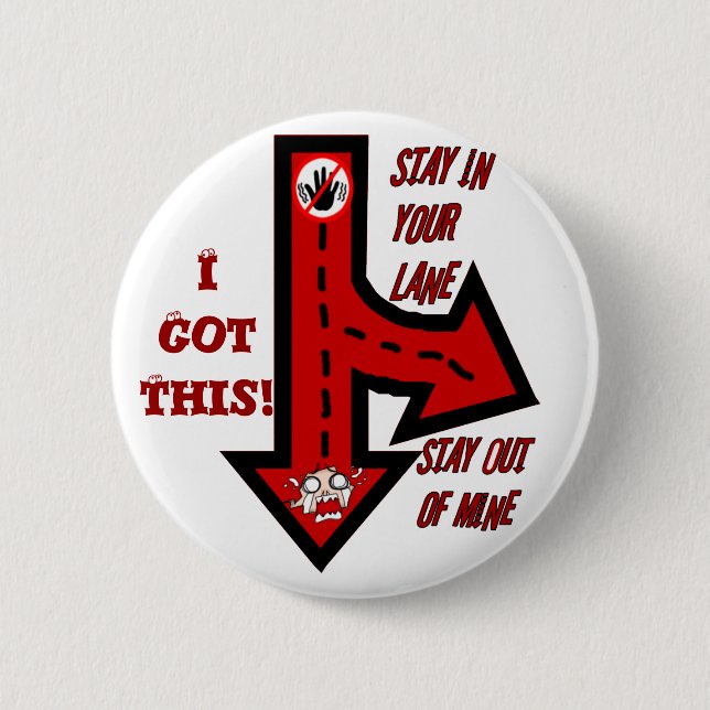 Stanna i din fil,Inte min!_Button Knapp (Framsida)