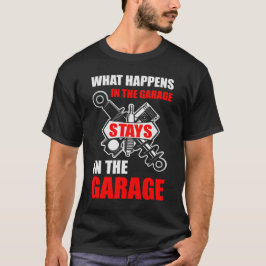 Stanna i garaget - Lustigt Pappa-gift T Shirt