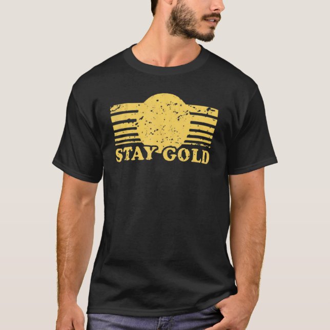 Stanna i Guld-spelgrafik T Shirt (Framsida)