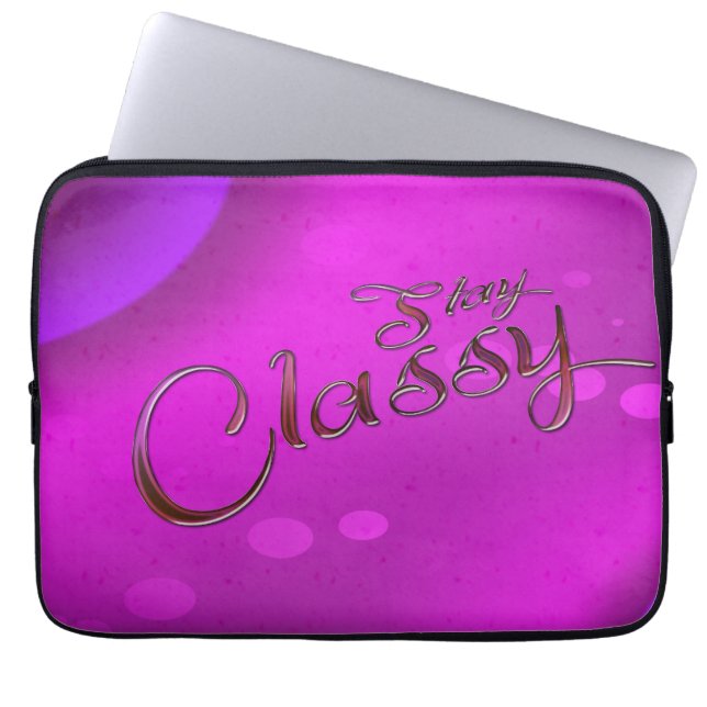 Stanna i klass laptop sleeve (Framsidan)