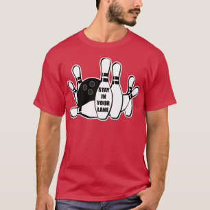 Stanna i Lane Bowling Bowlareare Boll T Shirt