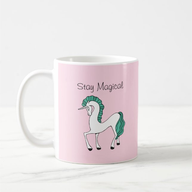 Stanna i Magic Unicorn Mugg (Vänster)