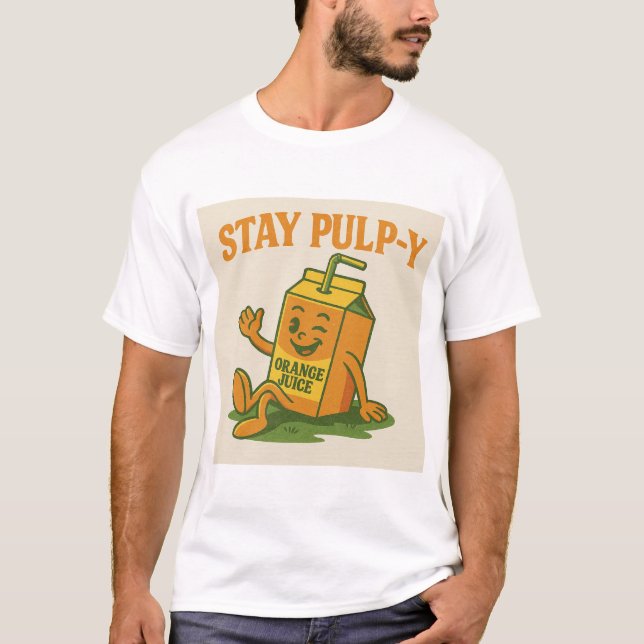 Stanna i pulp-y - Retro Juice Tee (Framsida)