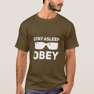 Stanna i sovande fetma t shirt