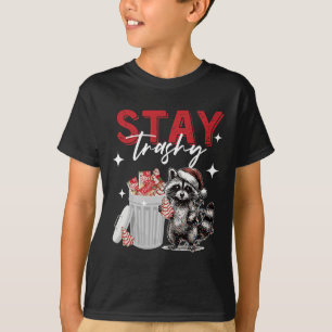 Stanna i Trashy jul Raccoon Julafton Sopor Panda R T Shirt