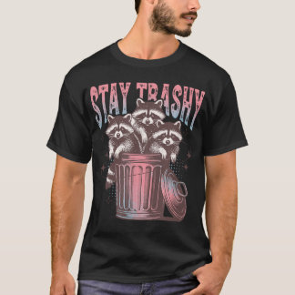 Stanna i Trashy Raccoon T Shirt