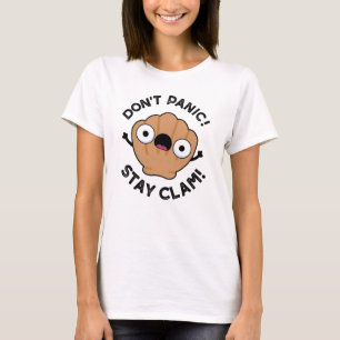 Stanna inte Clam Funny Animal Pun T Shirt