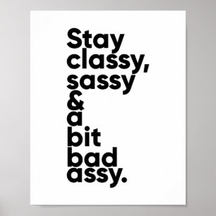Stanna klassi kassy och bitvis assy inspirerande poster