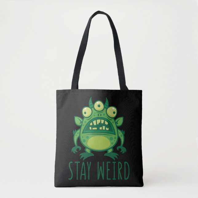 Stanna Konstig Alien Monster Tygkasse (Framsida)