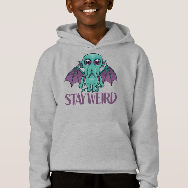 Stanna Konstig Cute Cthulhu Monster T Shirt (Framsida)