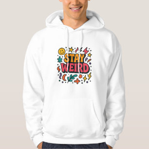 Stanna Konstig Funky Retro Doodle Hoodie
