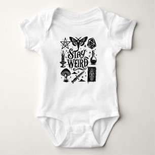 Stanna Konstig Goth Baby Tarot Crystals Witch T Shirt