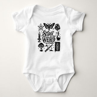 Stanna Konstig Goth Baby Tarot Crystals Witch T Shirt