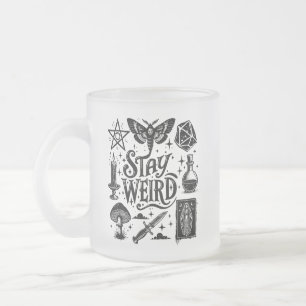 Stanna Konstig Goth Witchy Vibes Frosted Mugg