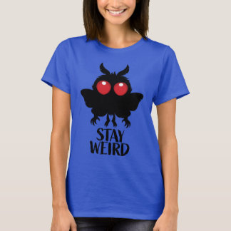 Stanna Konstig Kuslig Söt Mothman Kryptid T Shirt