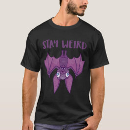 Stanna Konstig Tecknad Fladdermus T Shirt