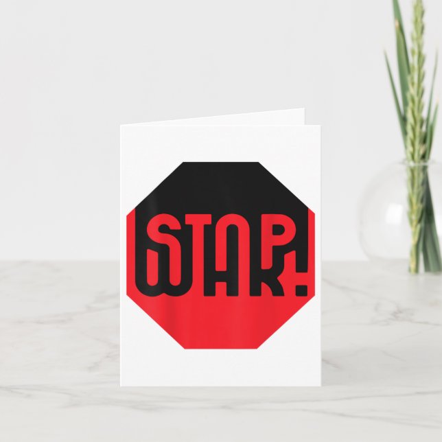 Stanna Krig! Unik antikrig-design för att stoppa K Kort (Framsida)