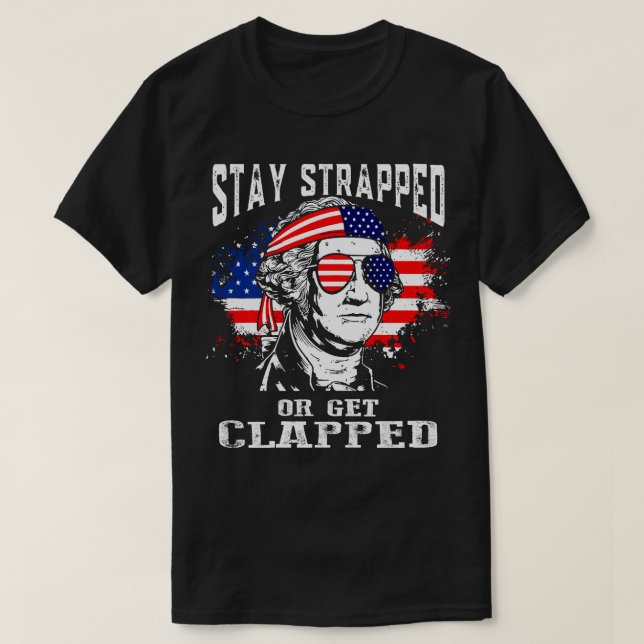 Stanna kvar eller få klappat t shirt (Design framsida)