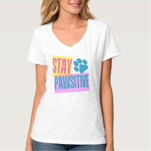 Stanna kvar hos kvinnor i V-Nacke T-Shirt