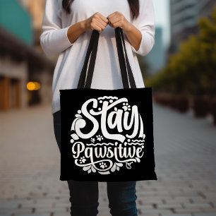 Stanna kvar, Hund älskare Tote Bag Tygkasse