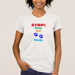 Stanna kvar på sex Tassars Fånig-fina fotavtryck T Shirt