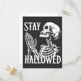 Stanna kvar vid det högtillåtna sökandet Skeleton Inbjudan Vykort