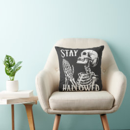 Stanna kvar vid det högtillåtna sökandet Skeleton Kudde