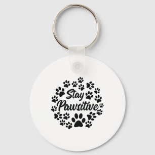 Stanna kvar vid Hund Pet Owner Hund älskare Nyckelring