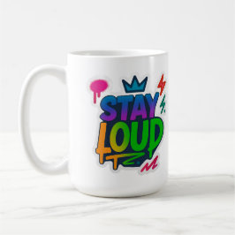 Stanna Loud Graffiti Neon Artwork Kaffemugg