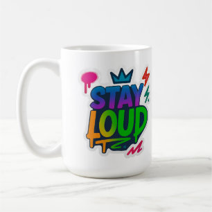 Stanna Loud Graffiti Neon Artwork Kaffemugg