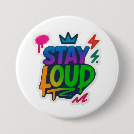 Stanna Loud Graffiti Neon Artwork Knapp