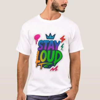 Stanna Loud Graffiti Neon Artwork T Shirt